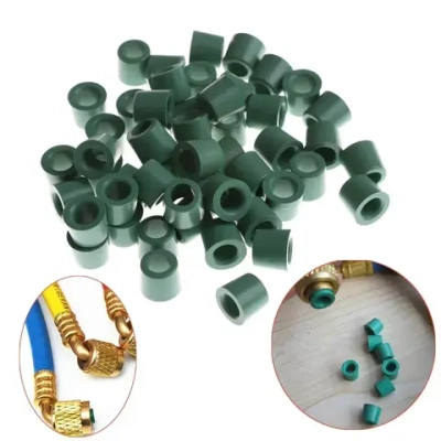 50 шт./лот, кондиционера, 1/4 дюйма, зарядный шланг, комплект совместим с ремонта коллектора, сменное уплотнительное кольцо (фиолетовый)