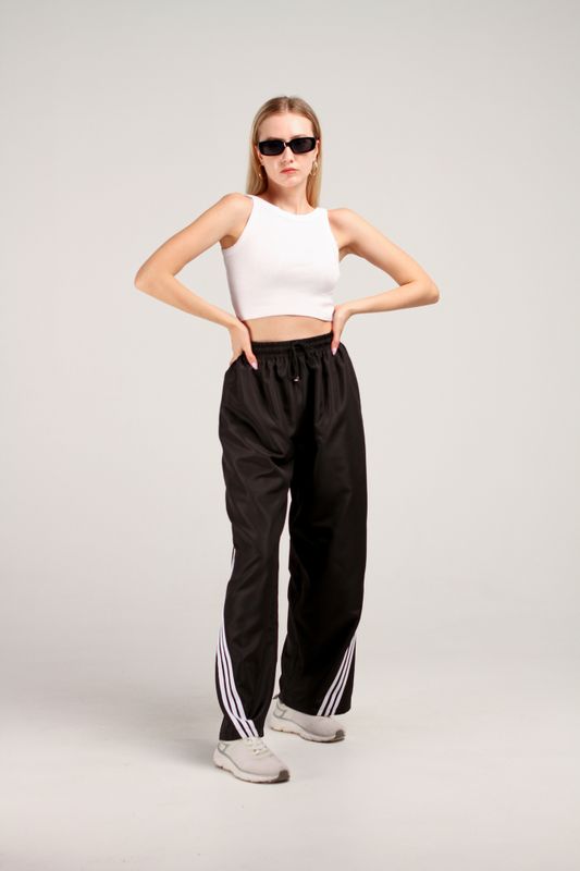 Брюки с лампасами crystal женские