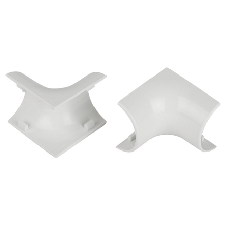 Внутренний угол ЭРА IC-KK-30-13-FW для полукруглого кабель-канала белый 30х13мм 2шт/комплект