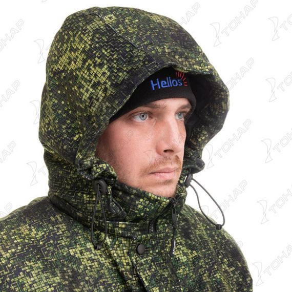 Костюм охотника зимний Сентелек Комфорт, цв.зеленый пиксель р.52-54/182-188 Helios