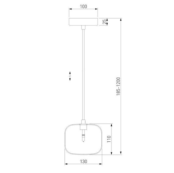 Подвесной светильник Eurosvet Jar 50128/1 золото