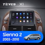 Teyes X1 9" для Toyota Sienna 2003-2010