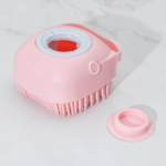 6979641 Мочалка силиконовая с ёмкостью для мыла Доляна, цвет МИКС