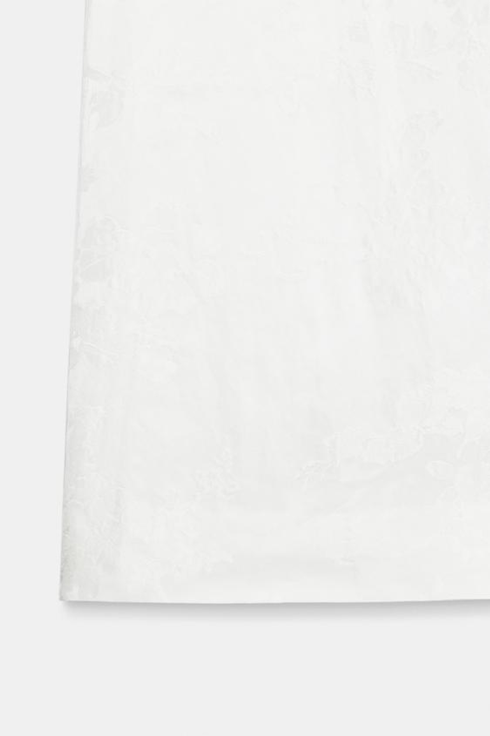 ZARA ЖАККАРДОВЫЕ БРЮКИ — ZW COLLECTION LIMITED EDITION, БЕЛЫЙ