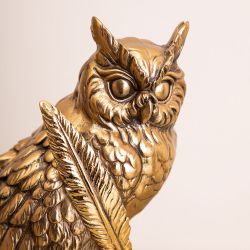 Статуэтка Ученый Филин 20 см Бронза