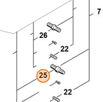 Шпилька M8 для бензопилы STIHL MS 361. арт.T0041 FARMERTEC (STIHL 1138 664 2400)