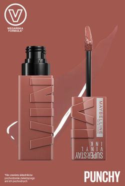 MAYBELLINE NEW YORK SuperStay Vinyl Ink - Долговременная помада в жидкой форме 120 Punchy, 4 ml