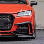 Карбоновые канарды переднего бампера на передний бампер для AUDI TT 2018 - 2023 Ауди