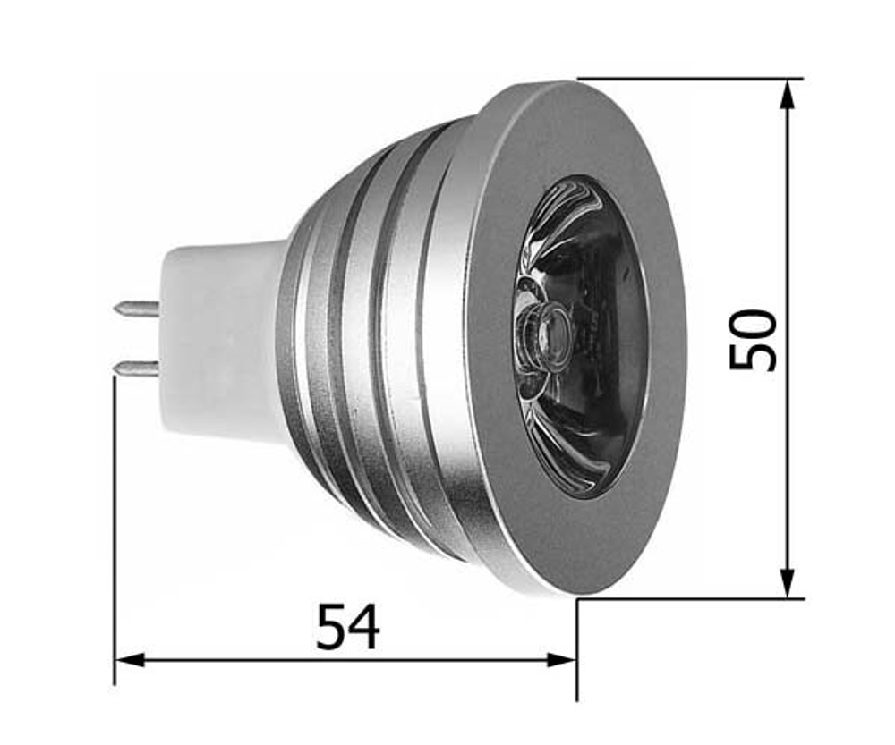 Лампа RGB с пультом 3W 12V R50 GU5.3