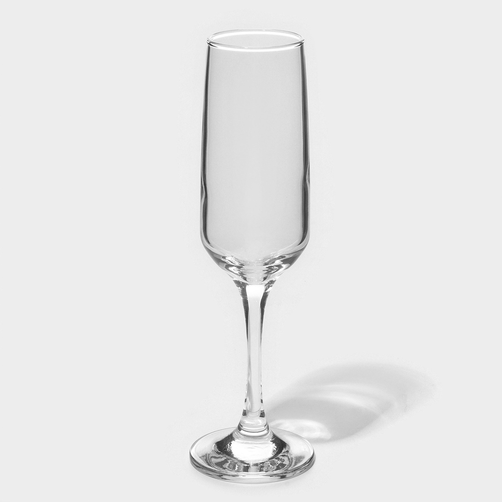Бокал для шампанского Изабелла, 200 мл, стекло, прозрачный