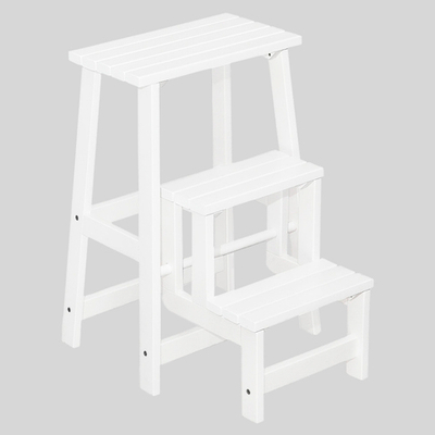 Табурет-стремянка Массив ( Снег Лак) 45,5х31х61,6см