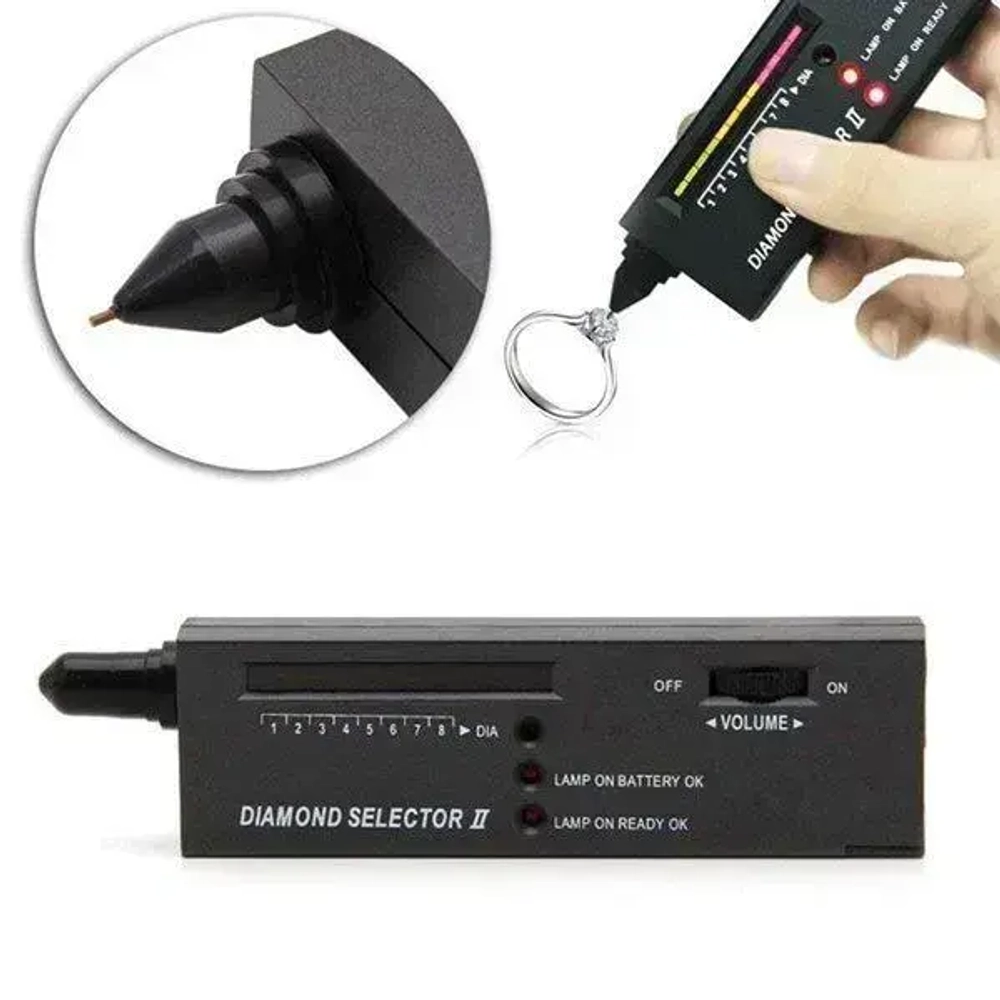 Тестер анализатор подлинности брилиантов и алмазов/Измеритель твердости ювелирных камней Diamond Connoisseur