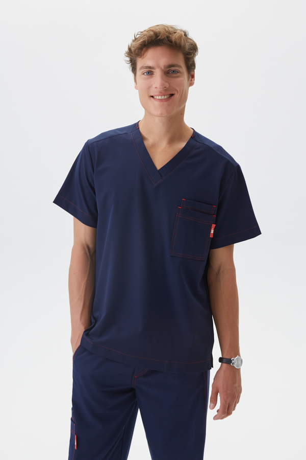 Топ медицинский мужской Гекай, нэви