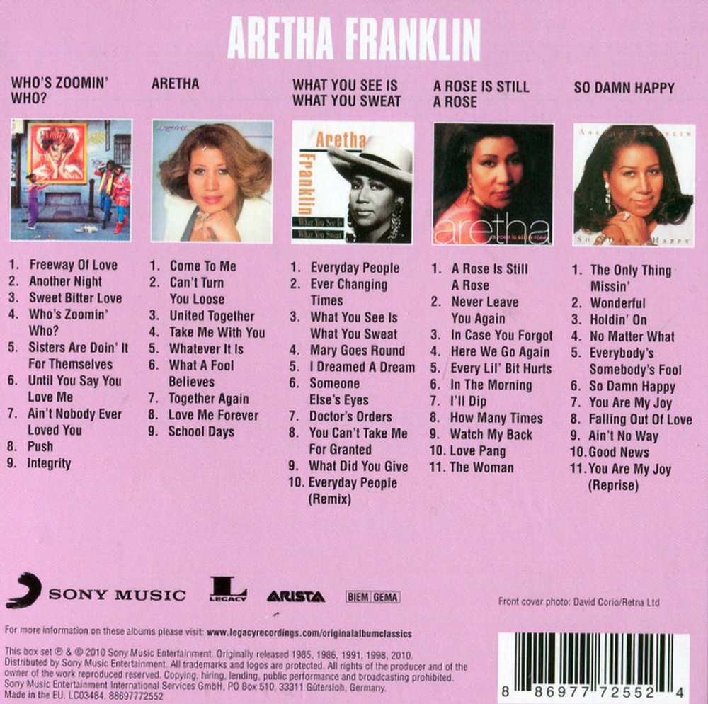 Aretha Franklin / Original Album Classics (5CD)
