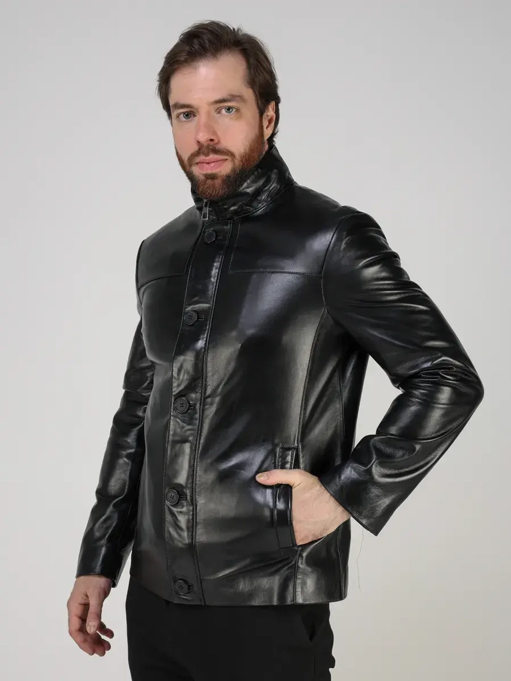 Кожаная куртка демисезонная