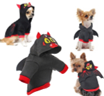 Кофта - толстовка с капюшоном для собак мелких пород «Летучая мышь», размер S (35*25*22см)