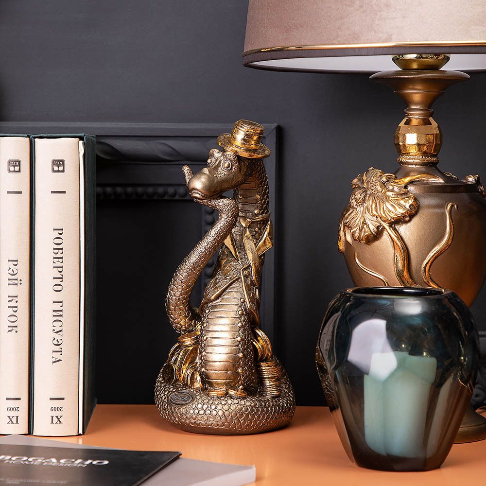 Статуэтка Удав Кулибин Бронза