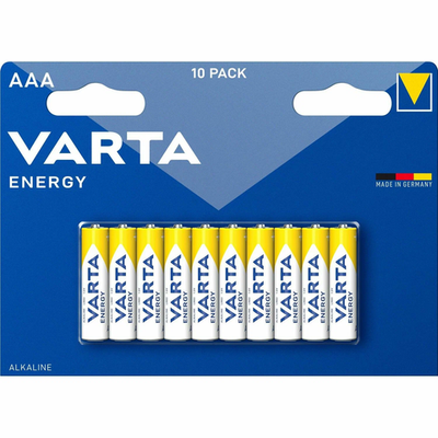 Батарейка Varta Energy AAA/LR03 , ( 10 ) шт. в блистере, 04103229491