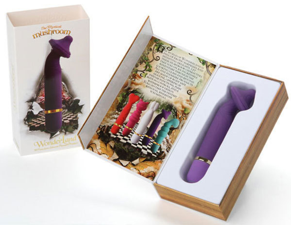 G-Spot вибромассажер водонепронецаемый Волшебный гриб, 14 см