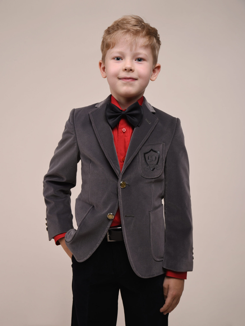 Пиджак для мальчика из вельвета