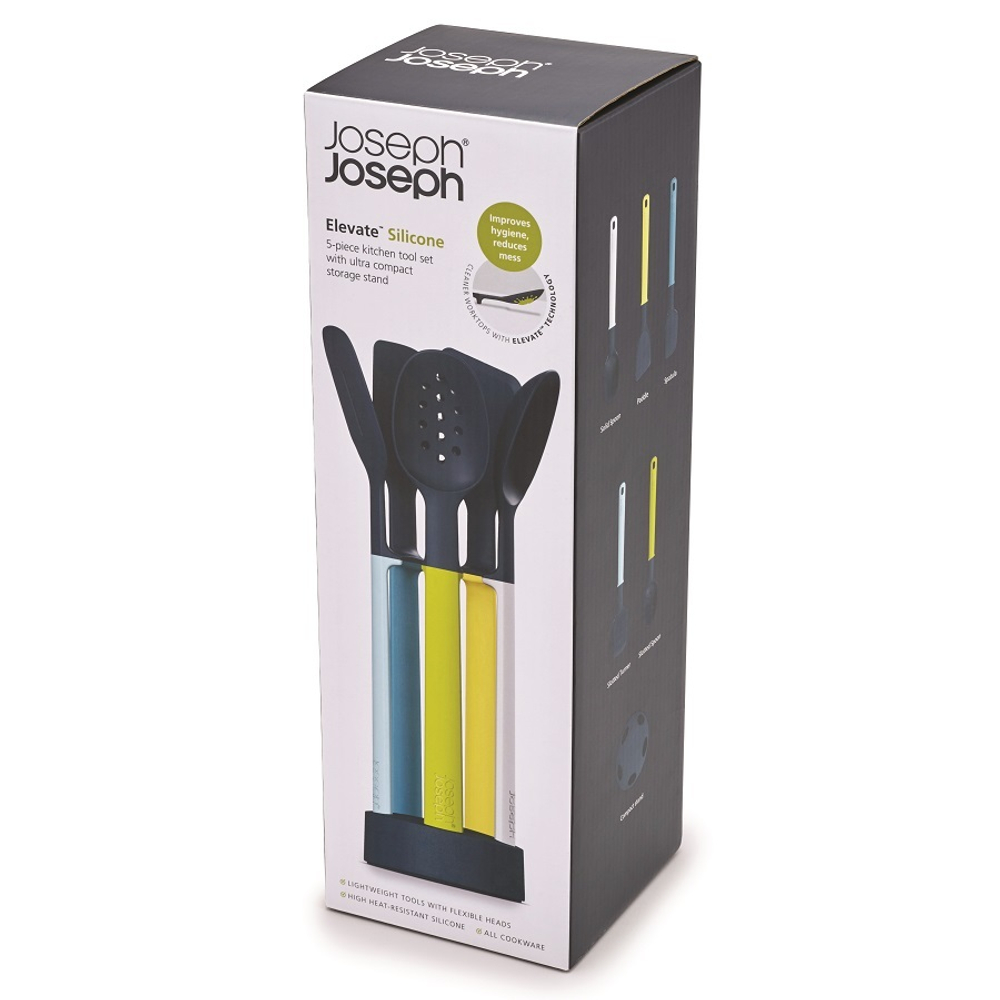 Набор силиконовых кухонных инструментов Elevate™ Оpal на подставке Joseph Joseph