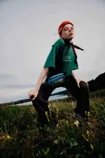 Футболка Called a Garment Rabbits зеленая