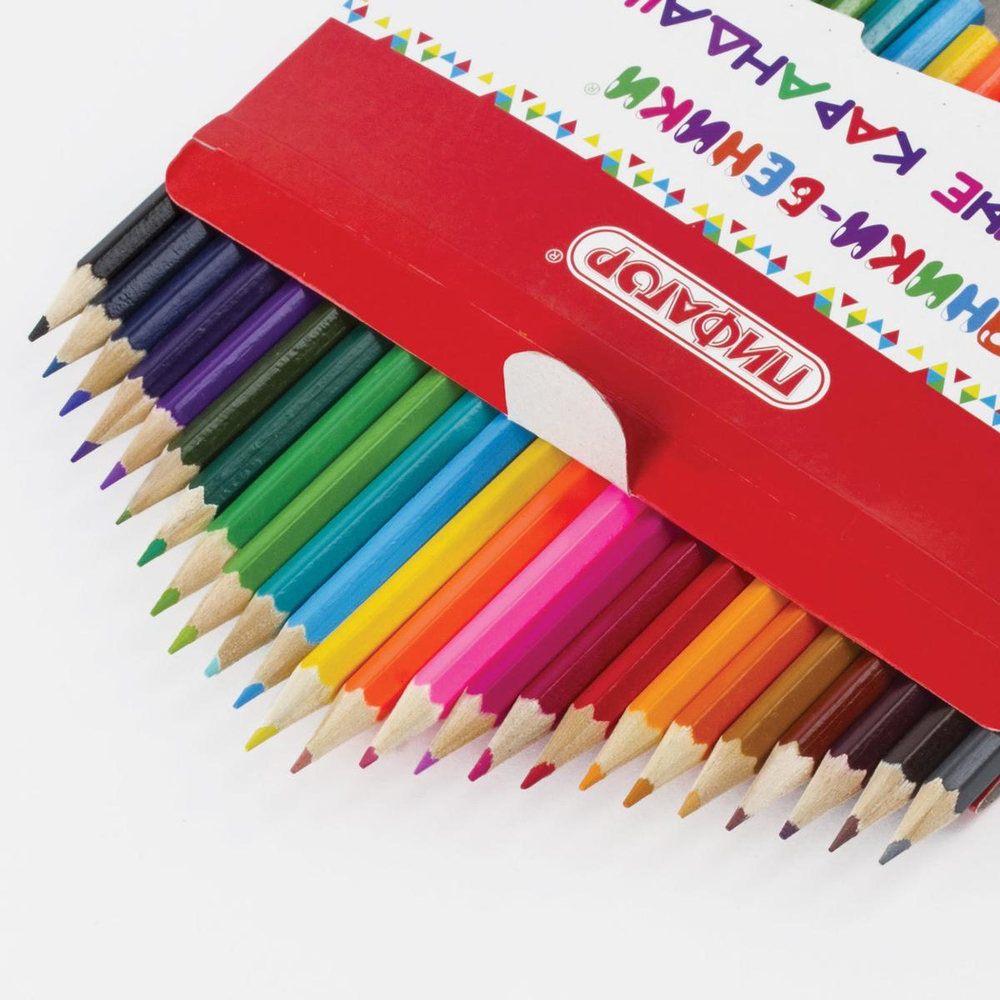 Карандаши 24цв. "Эники-беники" заточ. (Пифагор)