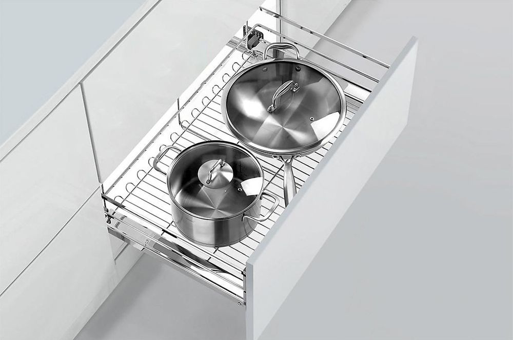 Выдвижная корзина - DIAMOND STYLE - SS201, 640x467x189 мм