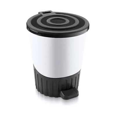 Ведро мусорное с педалью 26 л белыйшт