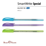 Ручка шарик. 0,5мм. синяя "SmartWrite Special" 3цв. (BrunoVisconti)