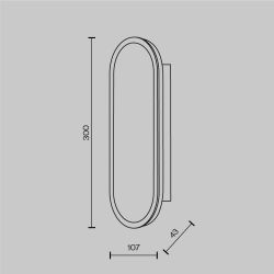 Светильник настенный светодиодный Maytoni   MOD429WL-L15BSK