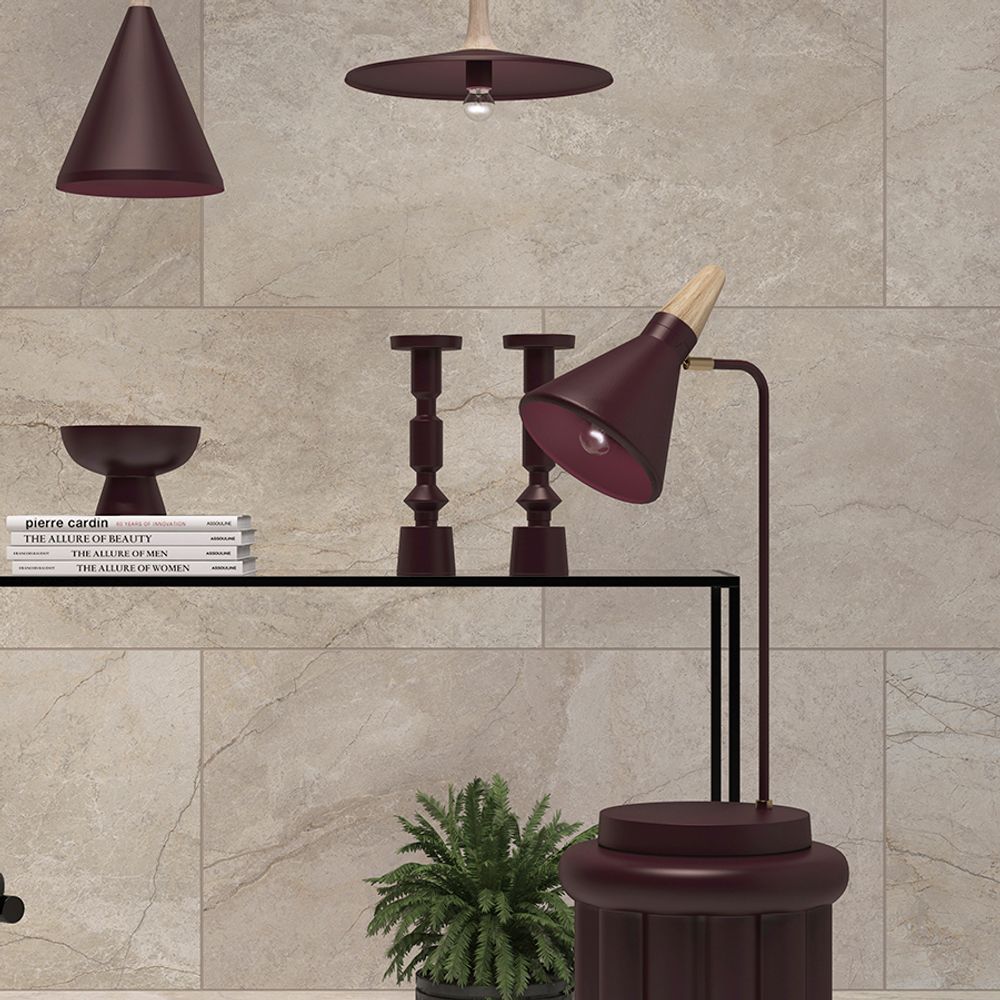 Лампа настольная Thor, Ø21х58 см, сливовая