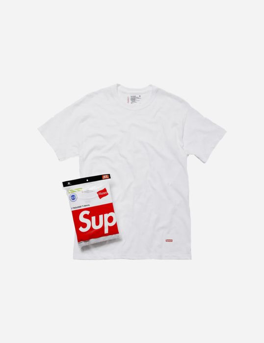 Supreme Hanes Tee White (3 pack)