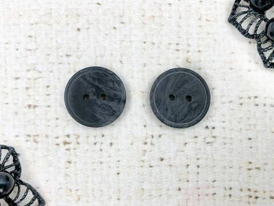 Пуговицы, d 1,8 см, графит