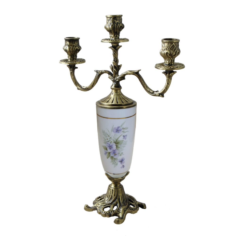 Bello De Bronze Канделябр Триумфато 3-х рожковый, антик