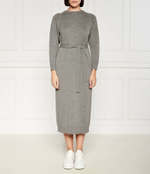 Хлопковое платье с ремешком Max Mara Leisure - серый(263260286)