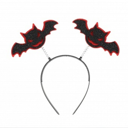 Ободок Летучие мыши Черный/Красный
