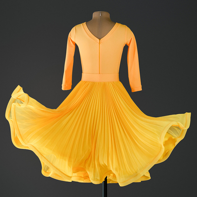 Lilia 14-02-06-C | Рейтинговое платье гофре для спортивных бальных танцев | Vasileva Dance