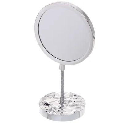 Зеркало настольное «ЭЛАНТРА», круг, цвет хром, 28,5*15см