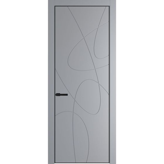 Фото межкомнатной двери эмаль Profil Doors 6PE смоки глухая кромка чёрная