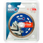 Диск алмазный сплошной ультратонкий по керамике KRUGO MASTER 115х1,1х22,23х8mm, 81011150226