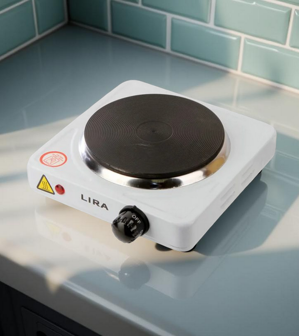 Настольная плитка электрическая одноконфорочная "Диск" LIRA LR 1202