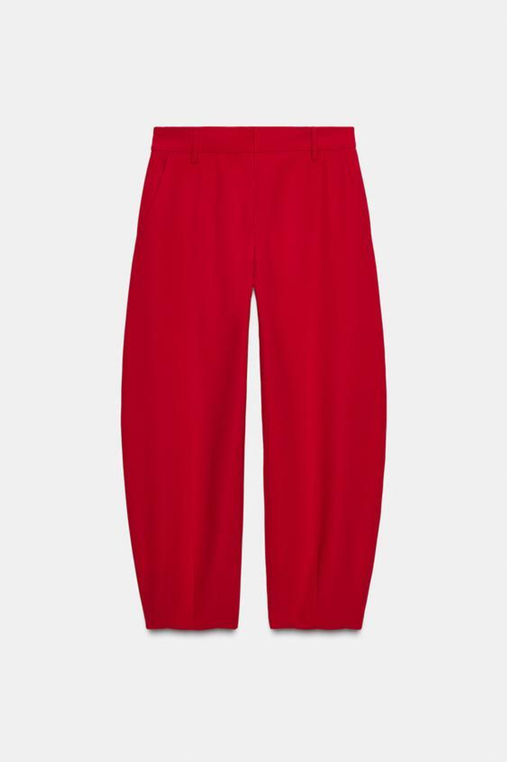 ZARA БРЮКИ-БАЛЛОНЫ ZW COLLECTION, КРАСНЫЙ