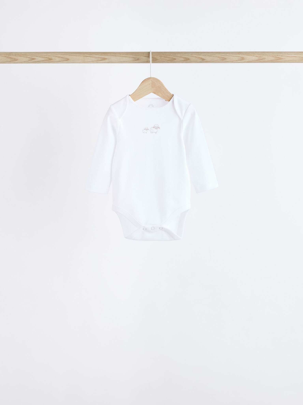 Боди с длинным рукавом для малышей Next K79-893, 7 шт., Белый