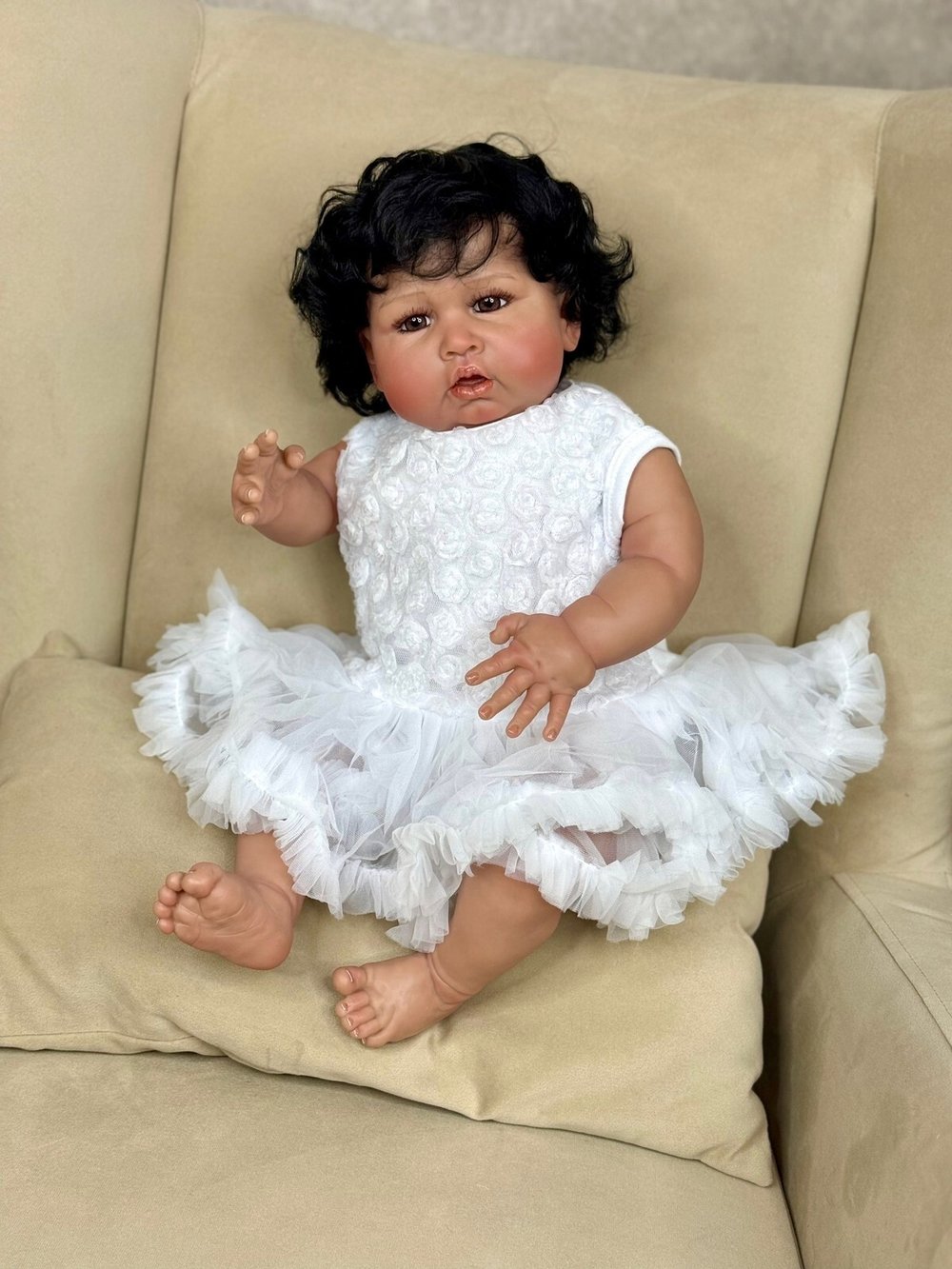 Кукла Реборн мягконабивная 60см (FA-972)