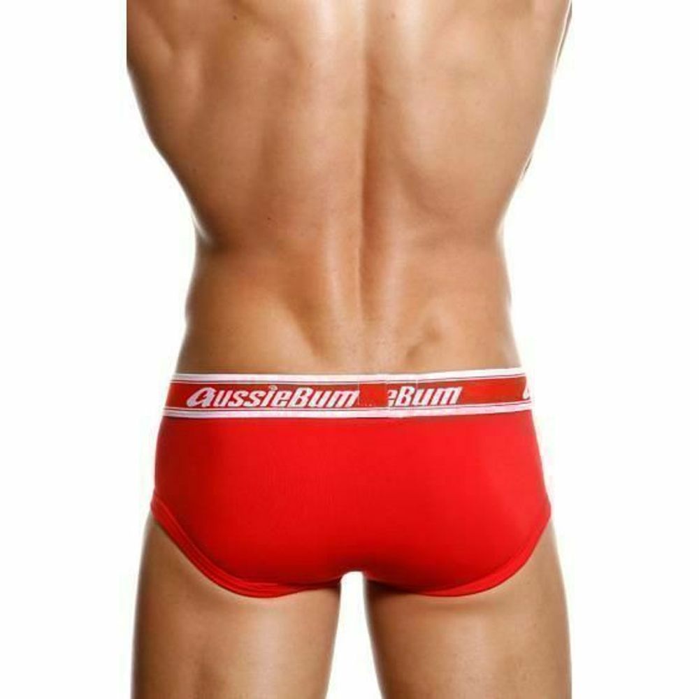 Мужские трусы хипсы AussieBum красные AB00236