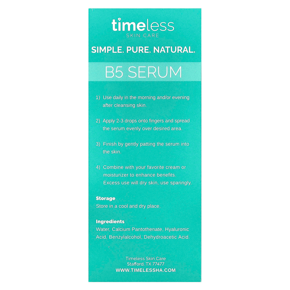 Timeless Skin Care, Сыворотка с витамином B5, 30 мл (1 жидк. унц.)