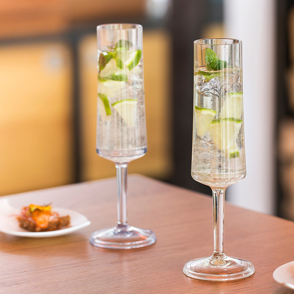 Бокал для шампанского superglas cheers no. 5, 100 мл, серый