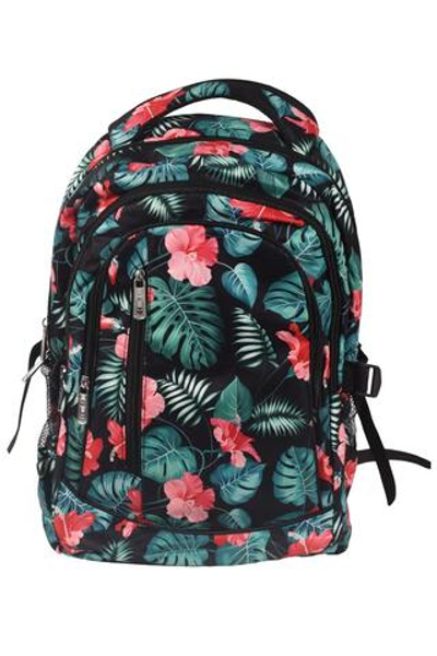 Рюкзак школьный, 46*32*13см, 3отделения, 1карман, цветы