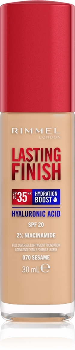 Rimmel Lasting Finish 35H Hydration Boost - Увлажняющий тональный крем SPF 20, 30 ml